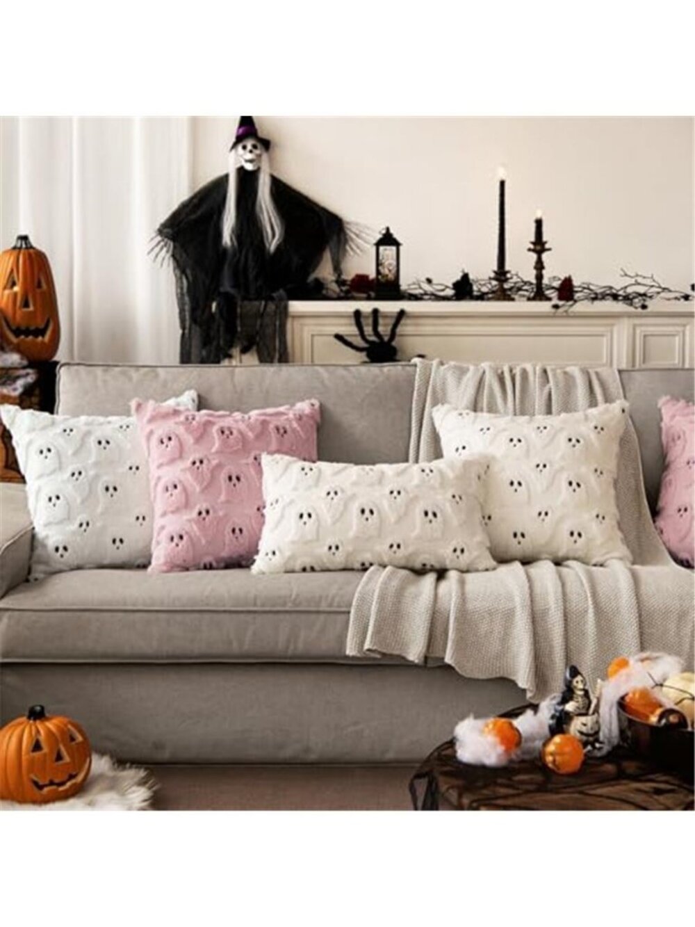 MIULEE Halloween Ghost Pillow Covers Set of 2 - Picture 5 of 6